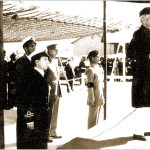 Addressing Naval Officers in 1948