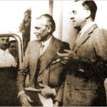 Cripps escorts the Founder to his car in 1942