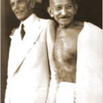 Gandhi meets with the Founder in Bombay, 1944