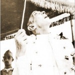 Hoisting the national flag